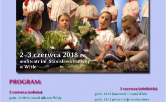 Plakat Przegląd Dziecięcych Zespołów Folklorystycznych